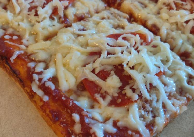 Step-by-Step Guide to Make Speedy Cold Topping &#34;Pittsburgh-Style&#34; Tray Pizza