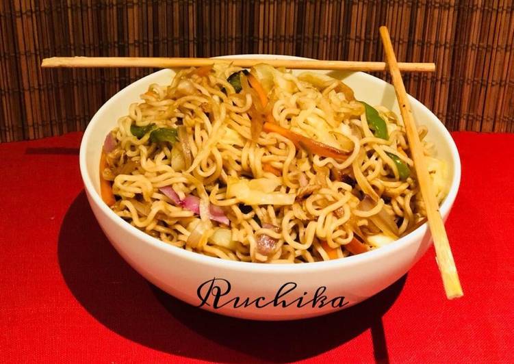 Recipe of Quick Vegetable Noodles
