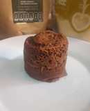 Muffin de chocolate en taza
