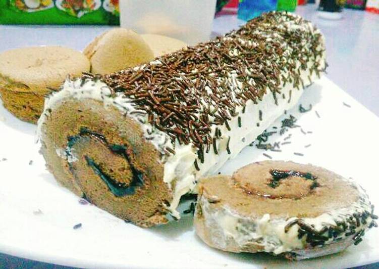 Bolu Gulung Cokelat Sangat Lembuuuut