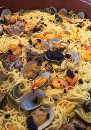 Una foto de Spaguetti con almejas