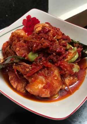 Foto resep Balado udang goreng pete
