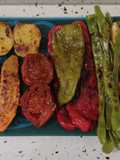 Parrilada de verduras con aceite de anís