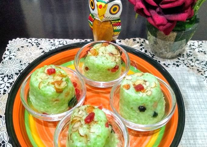 Green Tapioca Pudding