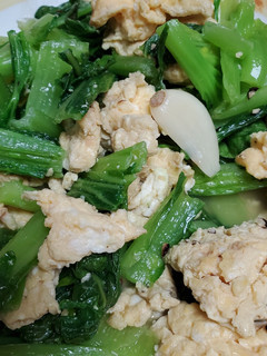 小芥菜炒蛋 的食譜成品照片