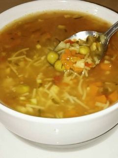 صورة لوصفة شوربة الخضار