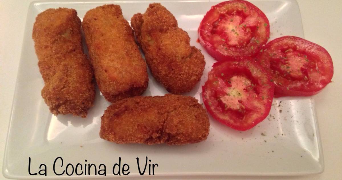 Croquetas de pollo sin lactosa Receta de La cocina de Vir Cookpad