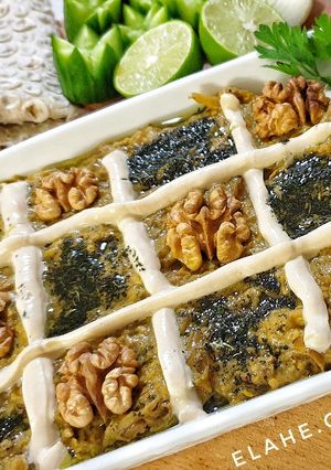 عکسی از دستور کشک بادمجون