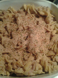 A picture of Tuna Casserole on a budget.