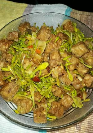 Foto resep Tumis Bunga Pepaya Tempe