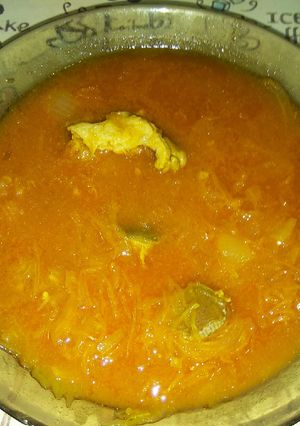 Paradicsomos savanyú káposzta leves recept fotója