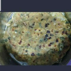 A picture of Cabbage and Spinach Paratha.