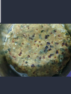 A picture of Cabbage and Spinach Paratha.