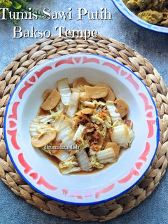 Foto resep Tumis Sawi Putih Bakso Tempe