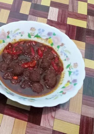 Foto resep Bola-Bola Daging Pedas Manis