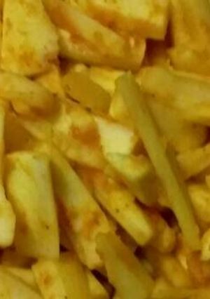 Foto resep Singkong bumbu kuning
