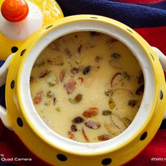 Rabri keer loaded with dry fruits and Ghee 🤗🤗 A picture of Rabri keer loaded with dry fruits and Ghee 🤗🤗.