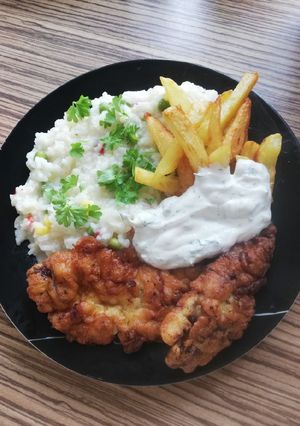 Bundás hús rizibizivel és kapor szósszal❤️ recept fotója