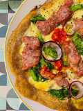 Pizza con impasto integrale e antigonfiore