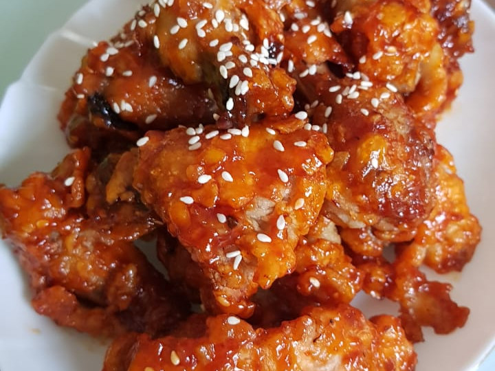 Standar Resep termudah memasak Korean Chicken Wings  istimewa