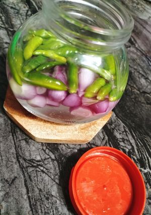 Foto resep Acar cabe rawit dan bawang