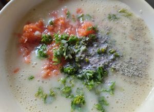 Una foto de Salsa🥛 agridulce🍎🍍🥕