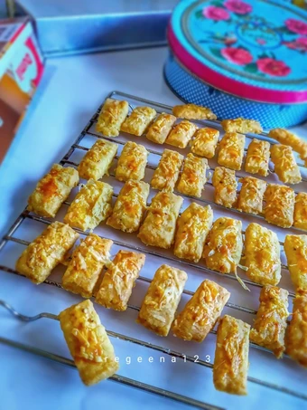 Cara Mudah Menyiapkan Resep Kaastengel black cumin eggless aka Jinten hitam kaastengel yang Uenak Anti Ribet, Lezat