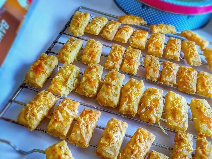 Cara Mudah Menyiapkan Resep Kaastengel black cumin eggless aka Jinten hitam kaastengel yang Uenak Anti Ribet, Lezat