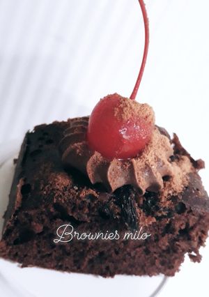 Foto resep Brownies milo no mixer