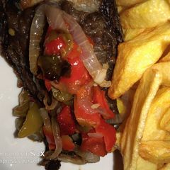 Potato fries & garlic fish fries#AbujaMoms #Abjmoms A picture of Potato fries & garlic fish fries#AbujaMoms #Abjmoms.
