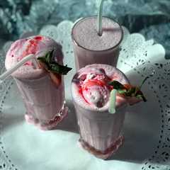 ميلك شيك الفراوله 🍓😋-レシピのメイン写真