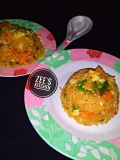 Vegetables fried rice ainihin hoton girkin