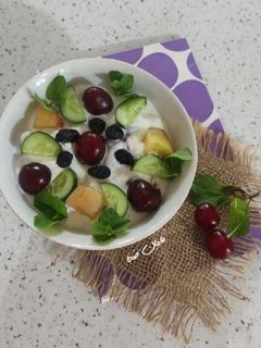 عکسی از دستور ماست میوه ای