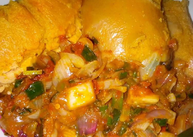Recipe of Quick Moi moi with sauce