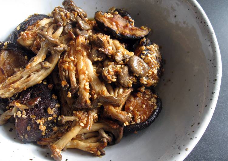 Recipe of Super Quick Homemade ‘Goma-ae’ Mushrooms