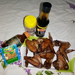A picture of Honey chicken wings.
