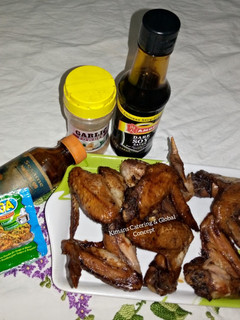 A picture of Honey chicken wings.