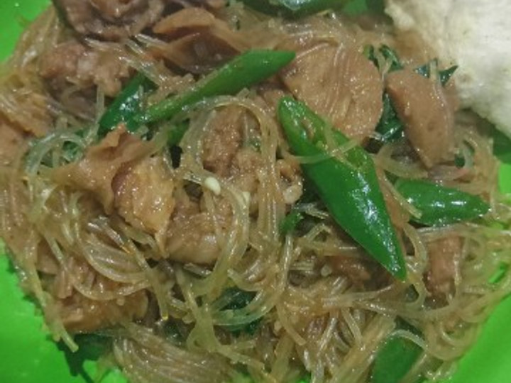 Ternyata ini lho! Cara  memasak Soun goreng tetelan yang spesial