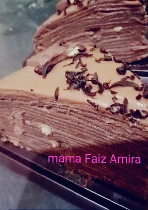 Foto resep Mille crepes cokelat Silver Queen