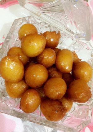 عکسی از دستور لگیمات 😋 شیرینی عربی