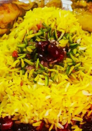 عکسی از دستور آلبالو پلو💖