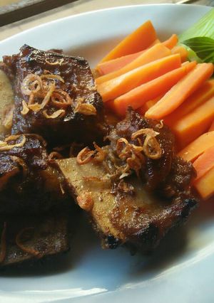 Foto resep Iga panggang lada hitam