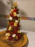 Árbol navideño de picoteo