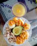 Pollo sudado con guiso criollo