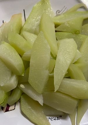 清炒佛手瓜 的食譜成品照片