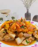 Thịt lợn xào dứa