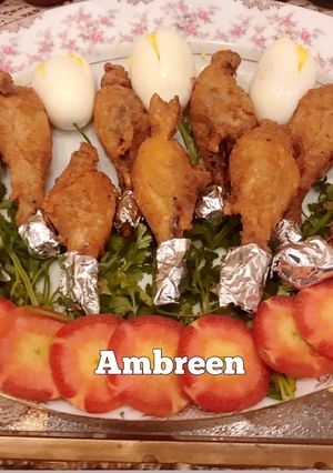 A picture of Fry Chicken With Tulip EGG 😋.