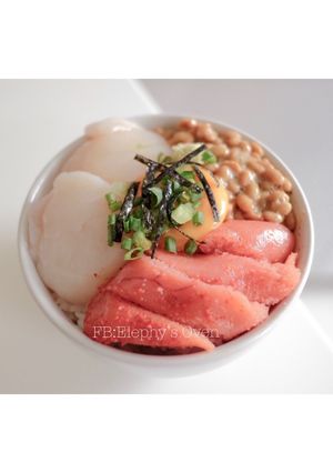 รูปของ Mentaiko and Hotate Don