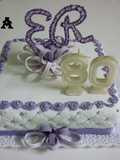 Torta cumpleaños de 80 para mujer