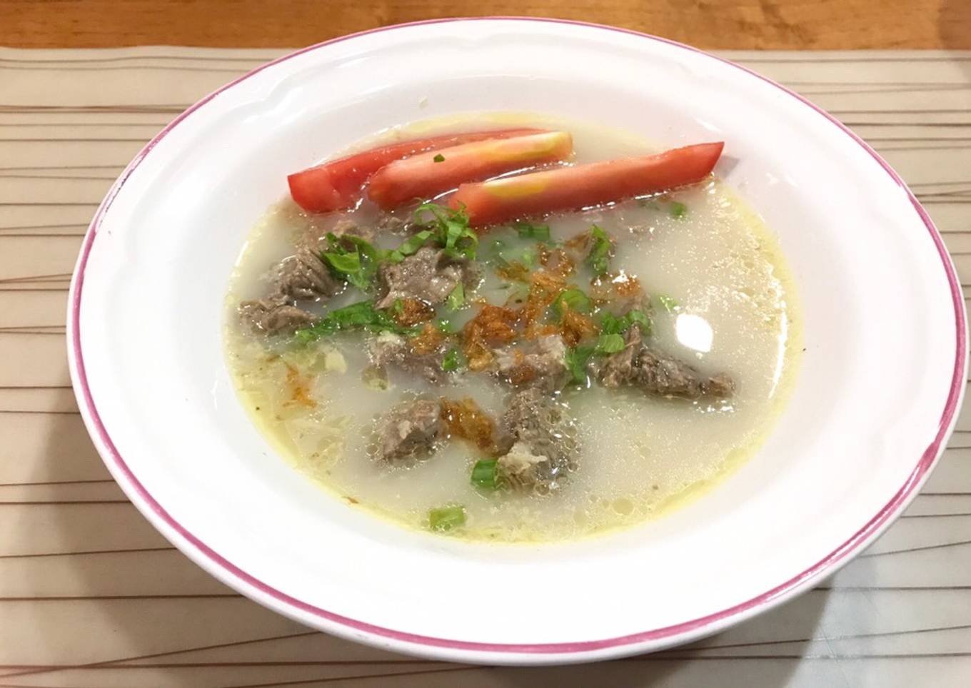 Soto Betawi <br />Tanpa santan & jeroan